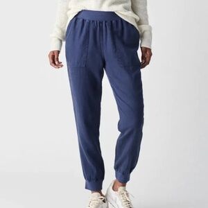 Faherty Arlie Day Pull On Jogger Navy Small